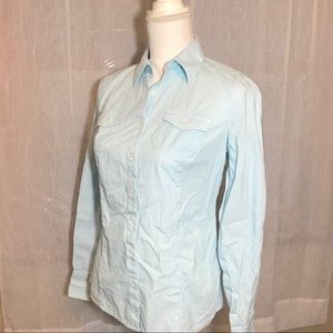 (4 for $15) Cutter & Buck Blue Button-Down